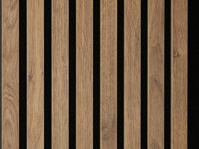 MEISTER Akustikpaneel Dekorfolie Eiche terrabraun 7031 - MDF Natur - Acoustic Sense