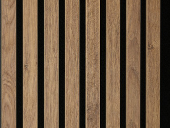 MEISTER Akustikpaneel Dekorfolie Eiche terrabraun 7031 - MDF Natur - Acoustic Sense